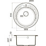 Мойка OMOIKIRI TOVADA 51-GR Artgranit/leningrad grey 4993367